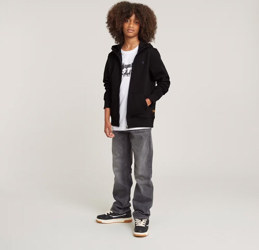 G-Star RAW Kids Unisex Hoodie Jacket Met Rits Zwart jongens - Foto 4