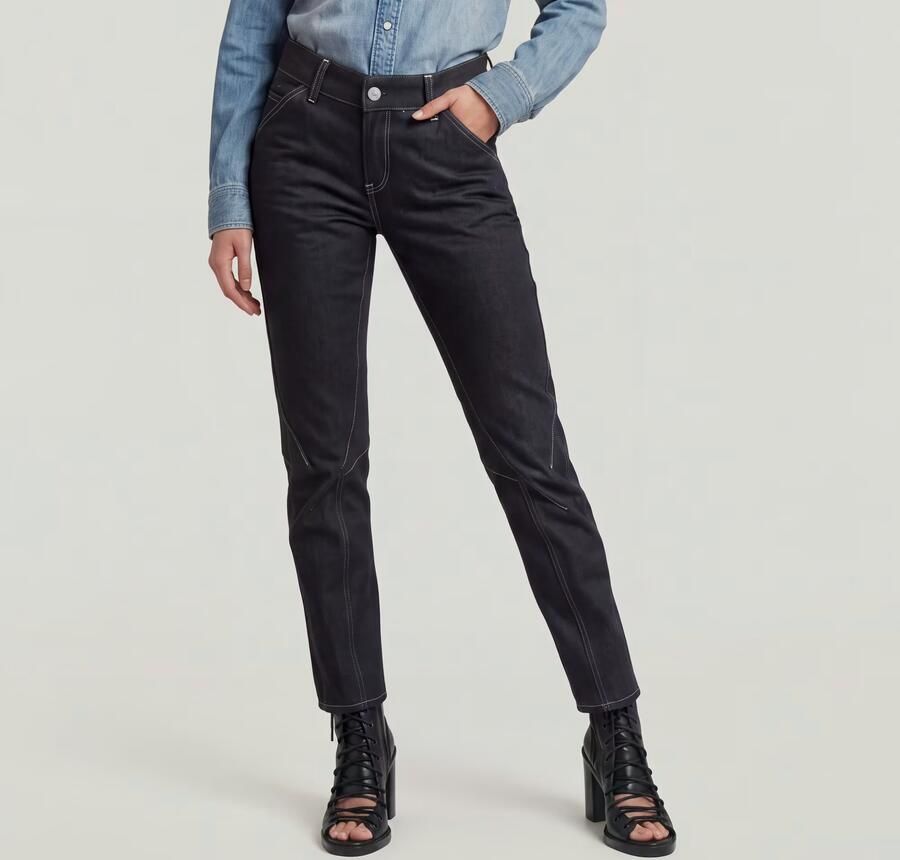 G-Star RAW Kitoh Slim Jeans Donkerblauw Dames - Foto 5