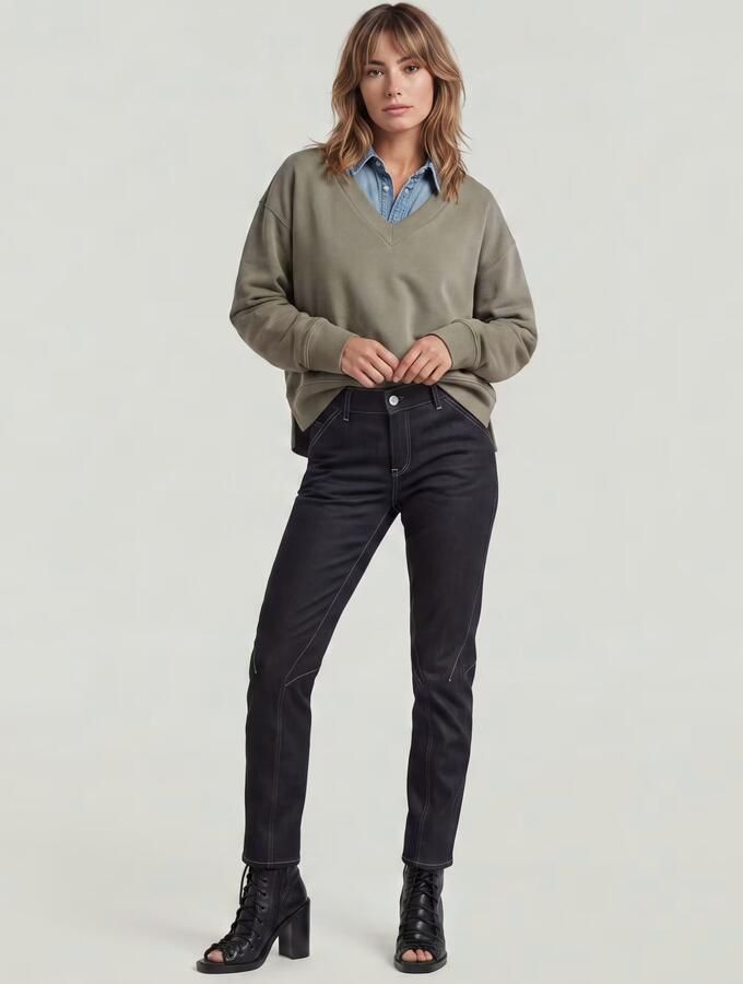 G-Star RAW Kitoh Slim Jeans Donkerblauw Dames - Foto 7