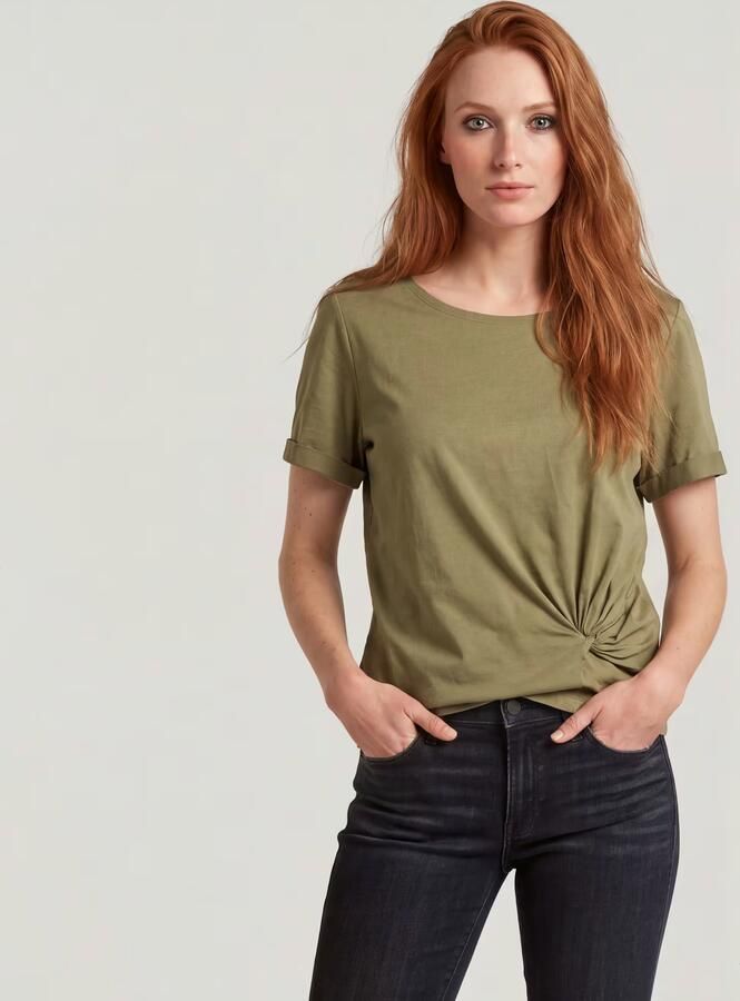 G-Star RAW Knot Top Groen Dames - Foto 4