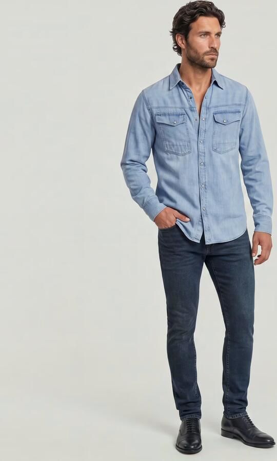 G-Star RAW Lancet Skinny Jeans Donkerblauw Heren - Foto 6
