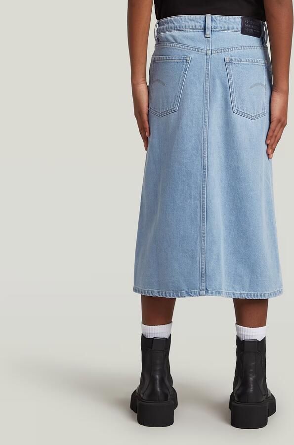 G-Star RAW Lange Rok Meisjes Lichtblauw meisjes - Foto 3