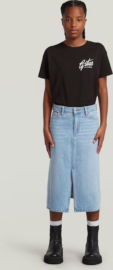 G-Star RAW Lange Rok Meisjes Lichtblauw meisjes - Foto 6