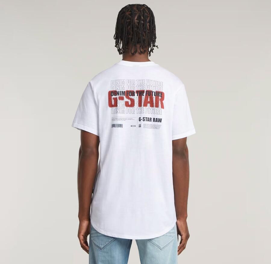 G-Star RAW T-shirt Lash Back met print op de achterkant - Foto 2