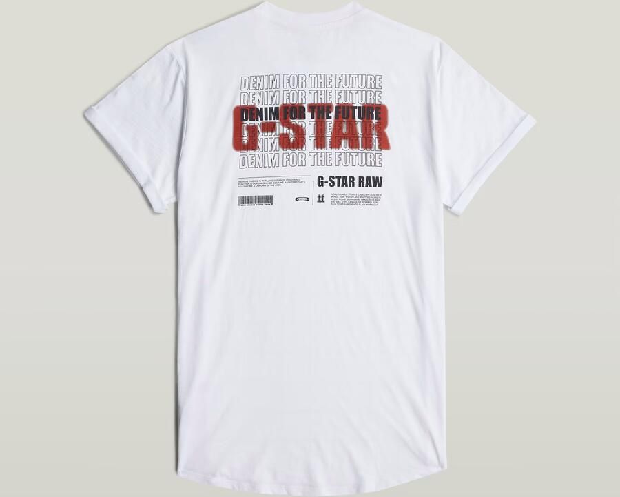 G-Star RAW T-shirt Lash Back met print op de achterkant - Foto 7