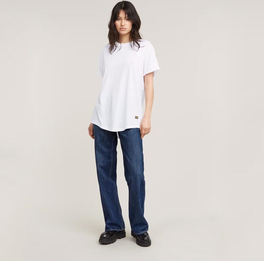 G-Star G Star RAW T shirt Lash Fem Loose Top omgeslagen mouwen met kleine naad vastgezet - Foto 4