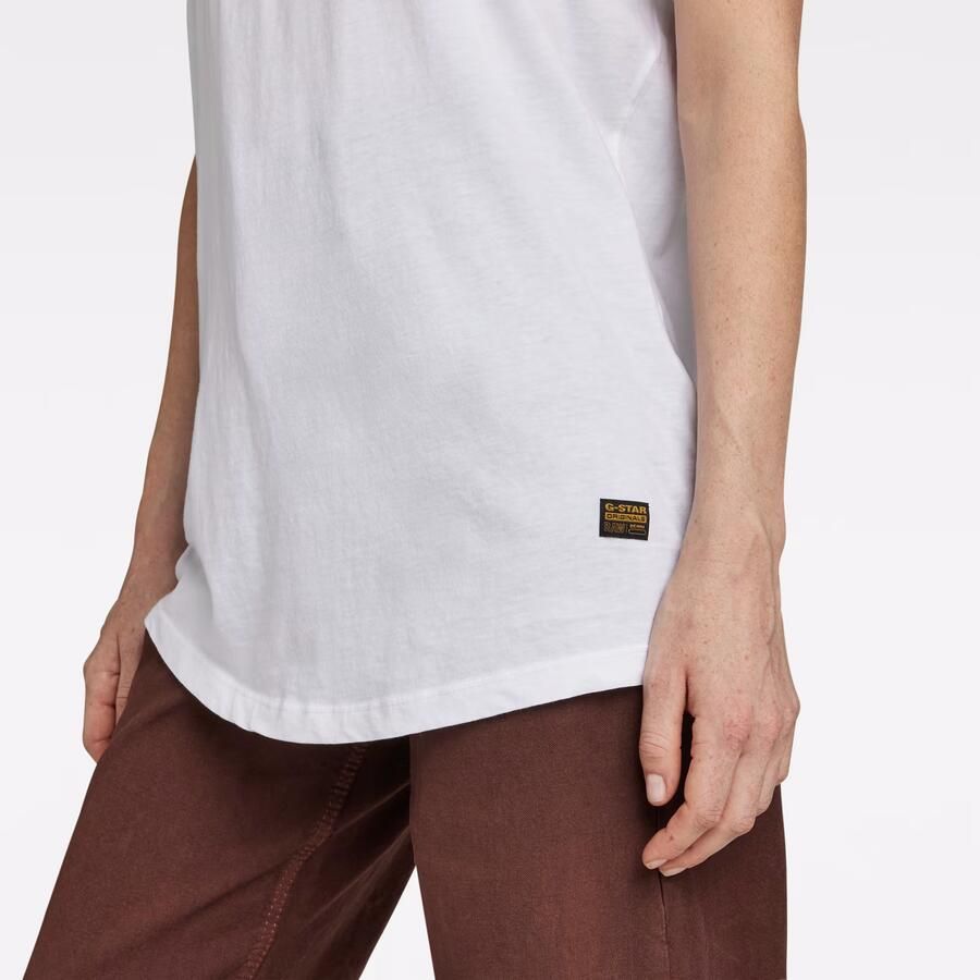 G-Star G Star RAW T shirt Lash Fem Loose Top omgeslagen mouwen met kleine naad vastgezet - Foto 4