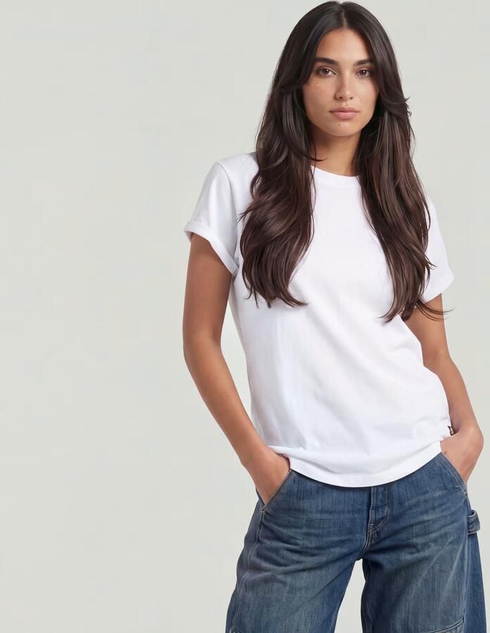 G-Star G Star RAW T shirt Lash Fem Loose Top omgeslagen mouwen met kleine naad vastgezet - Foto 11