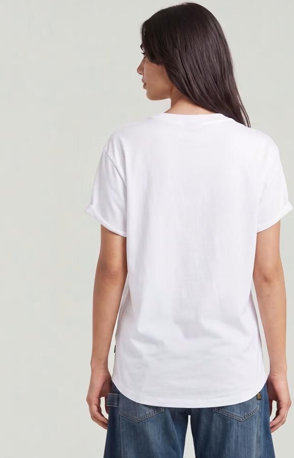 G-Star G Star RAW T shirt Lash Fem Loose Top omgeslagen mouwen met kleine naad vastgezet - Foto 13