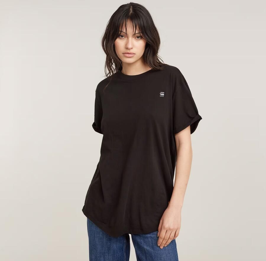 G-Star RAW T-shirt Lash Fem Loose Top omgeslagen mouwen met kleine naad vastgezet - Foto 5