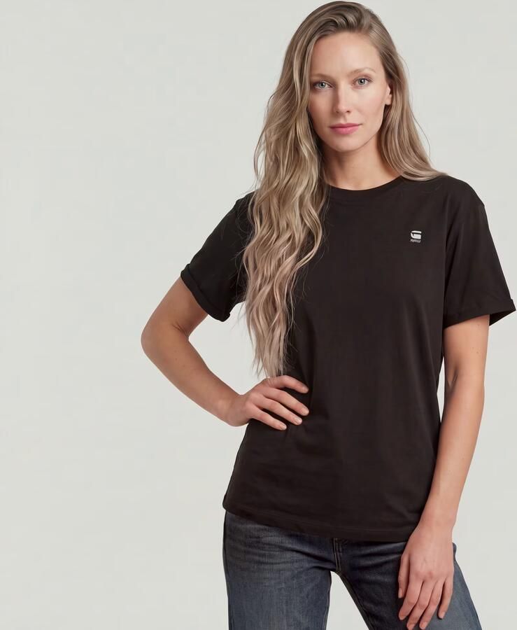 G-Star RAW T-shirt Lash Fem Loose Top omgeslagen mouwen met kleine naad vastgezet - Foto 13