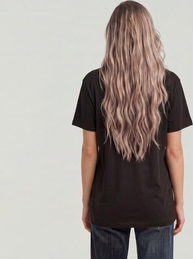 G-Star RAW T-shirt Lash Fem Loose Top omgeslagen mouwen met kleine naad vastgezet - Foto 14