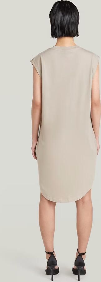 G-Star RAW Lash Loose Jurk Beige Dames - Foto 5