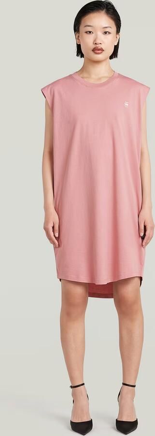 G-Star RAW Lash Loose Jurk Roze Dames - Foto 7