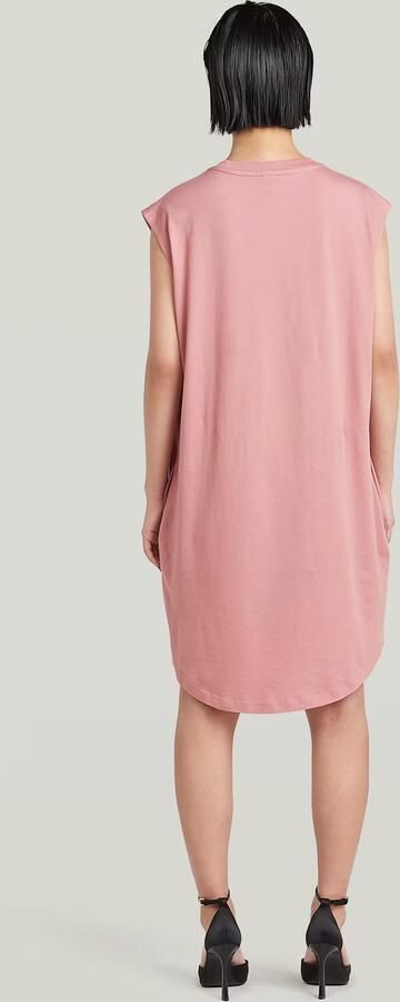 G-Star RAW Lash Loose Jurk Roze Dames - Foto 4
