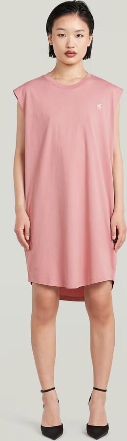 G-Star RAW Lash Loose Jurk Roze Dames - Foto 6