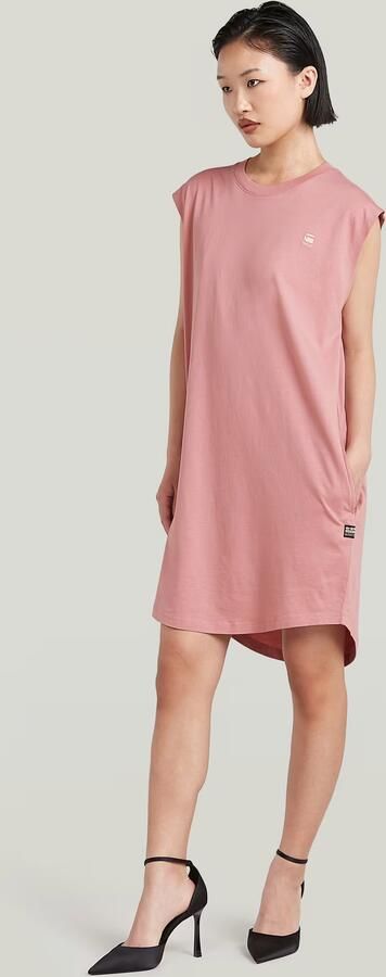 G-Star RAW Lash Loose Jurk Roze Dames - Foto 5