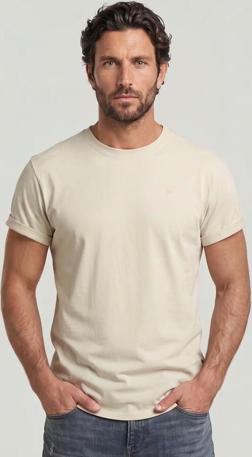 G-Star Raw T-shirt D16396 B353 LASH BASIC-1603 WHITEBAIT - Foto 10