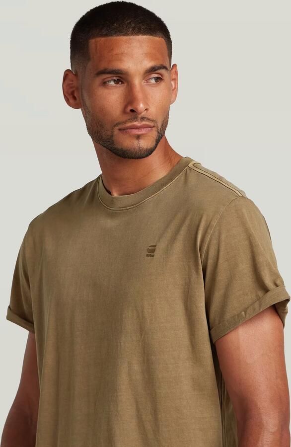 G-Star Raw T-shirt Korte Mouw D16396 2653 LASH G.D.-H413 DESERT PALM GD - Foto 4