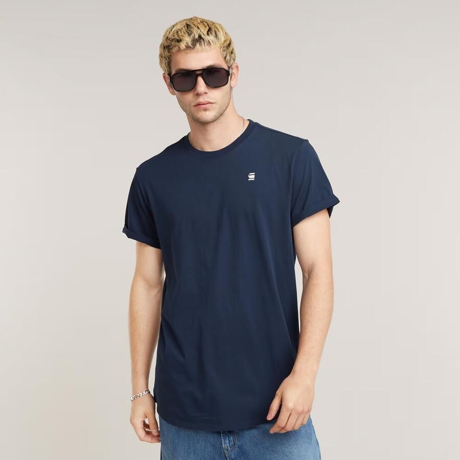 G-STAR RAW Heren Polo's & T-shirts Lash R T S s Donkerblauw - Foto 15