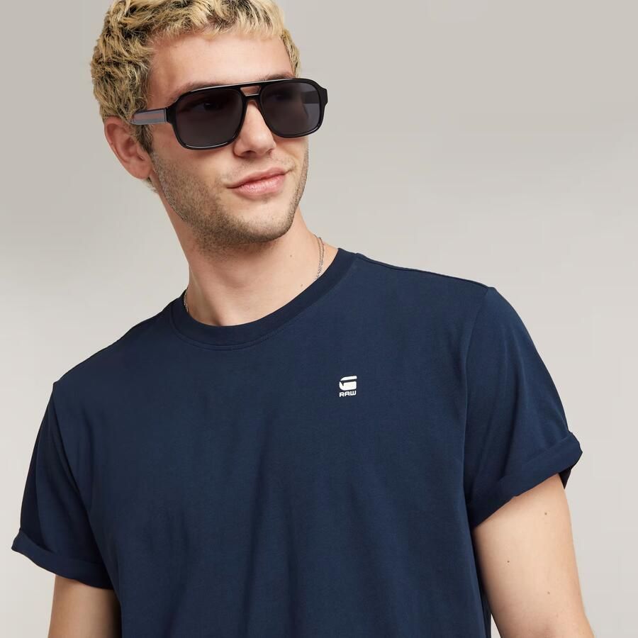 G-STAR RAW Heren Polo's & T-shirts Lash R T S s Donkerblauw - Foto 10