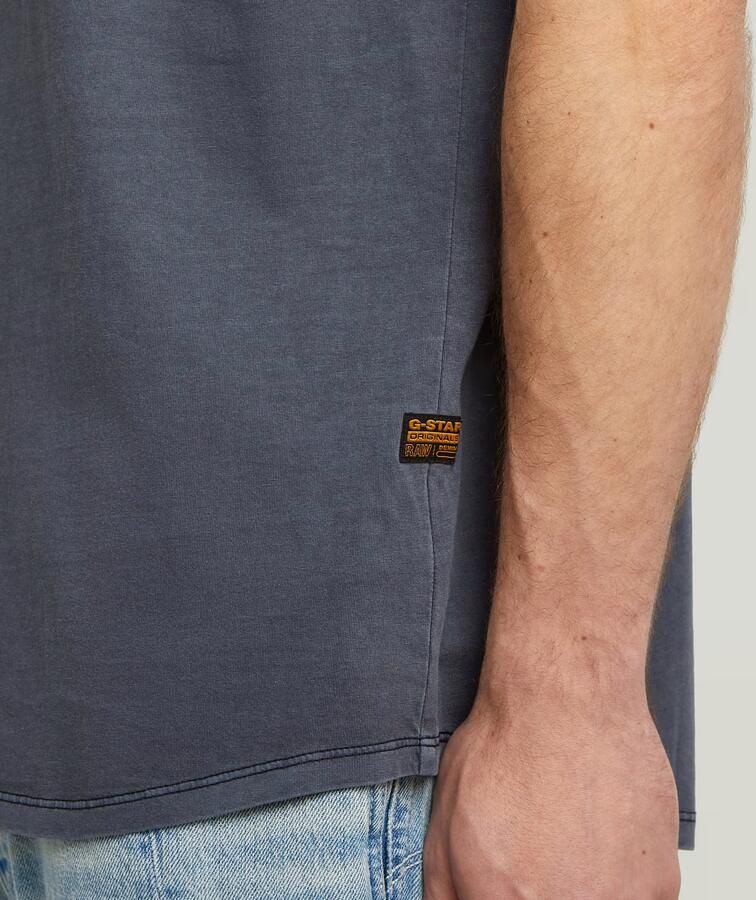 G-Star RAW Shirt met korte mouwen Lash Ronde hals logo-applicatie - Foto 4