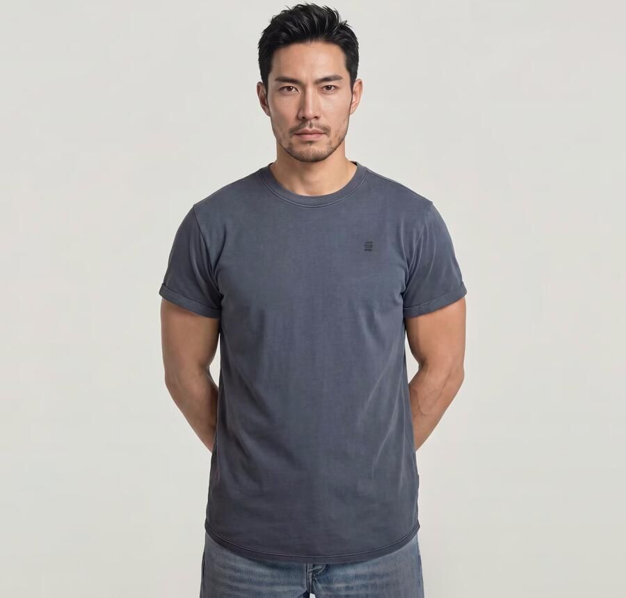 G-Star RAW Shirt met korte mouwen Lash Ronde hals logo-applicatie - Foto 9