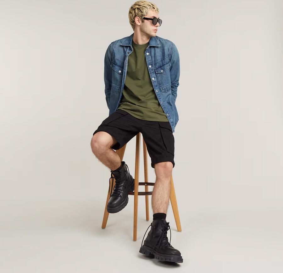 G-Star G Star RAW regular fit T shirt van biologisch katoen 723 combat - Foto 6