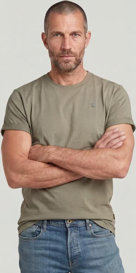 G-Star Raw T-shirt D16396 B353 LASH BASIC-2199 SHAMROCK - Foto 15