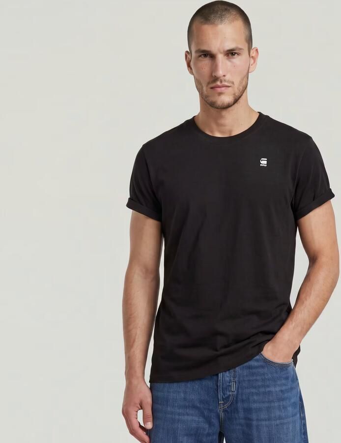 G-STAR RAW Heren Polo's & T-shirts Lash R T S s Zwart - Foto 12