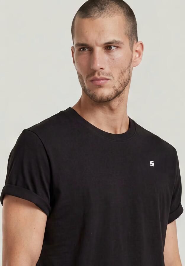 G-STAR RAW Heren Polo's & T-shirts Lash R T S s Zwart - Foto 19