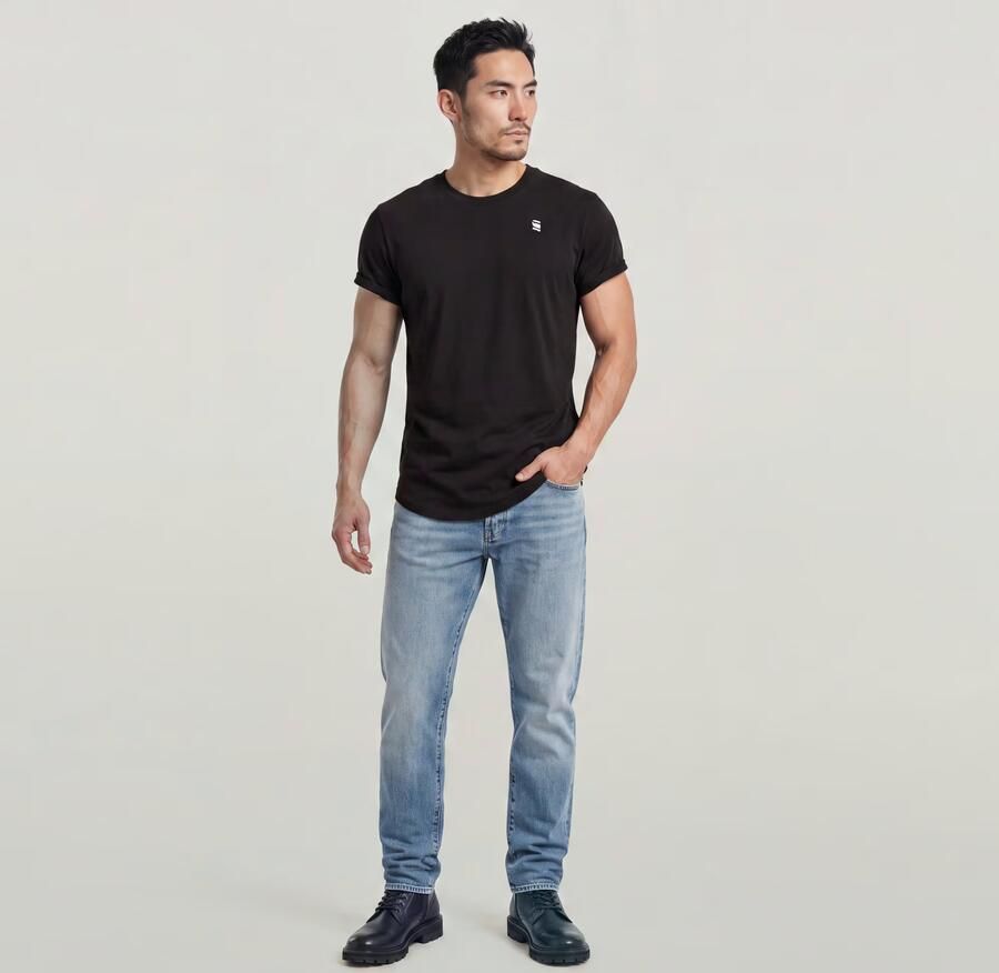 G-STAR RAW Heren Polo's & T-shirts Lash R T S s Zwart - Foto 11