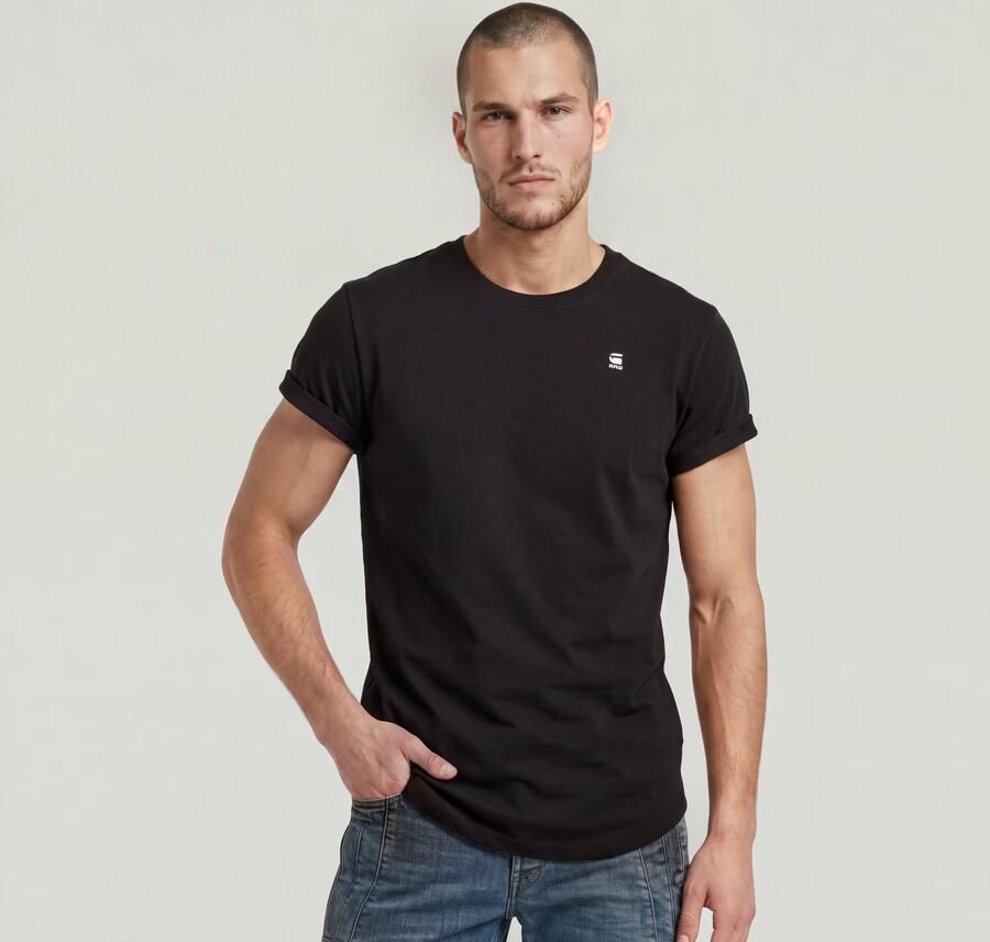 G-STAR RAW Heren Polo's & T-shirts Lash R T S s Zwart - Foto 9