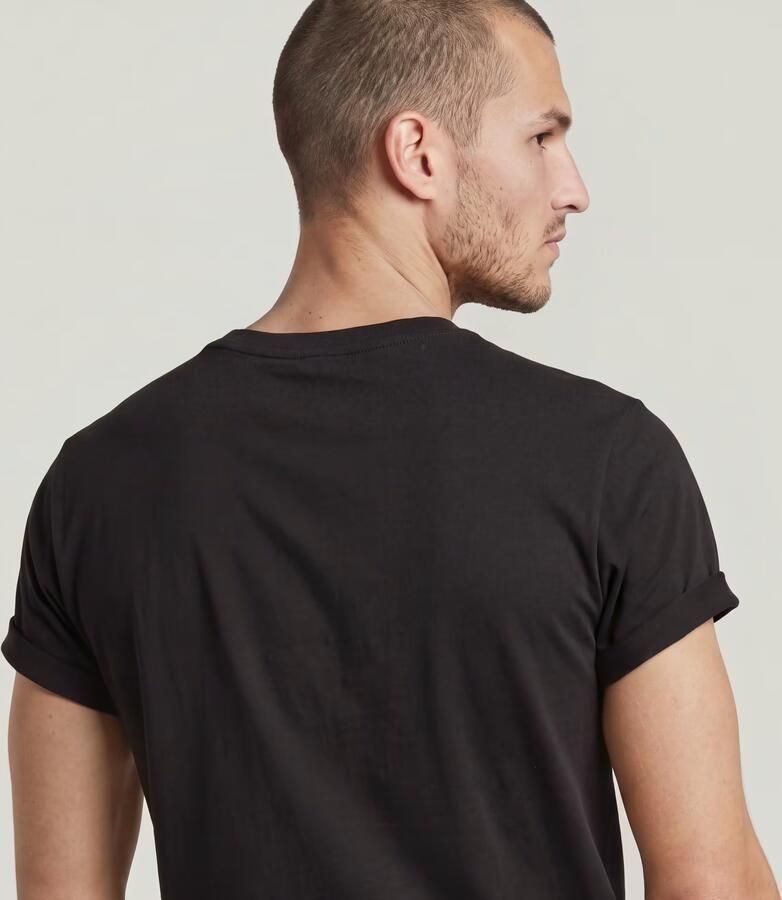 G-STAR RAW Heren Polo's & T-shirts Lash R T S s Zwart - Foto 11