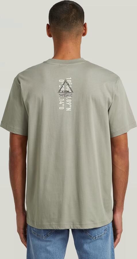 G-Star RAW Layered Back Graphic T-Shirt Beige Heren - Foto 7