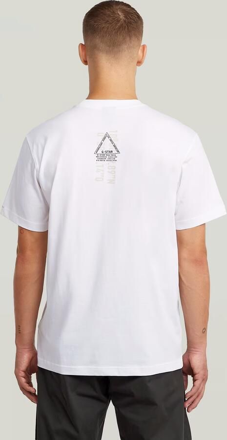 G-Star RAW Layered Back Graphic T-Shirt Wit Heren - Foto 9