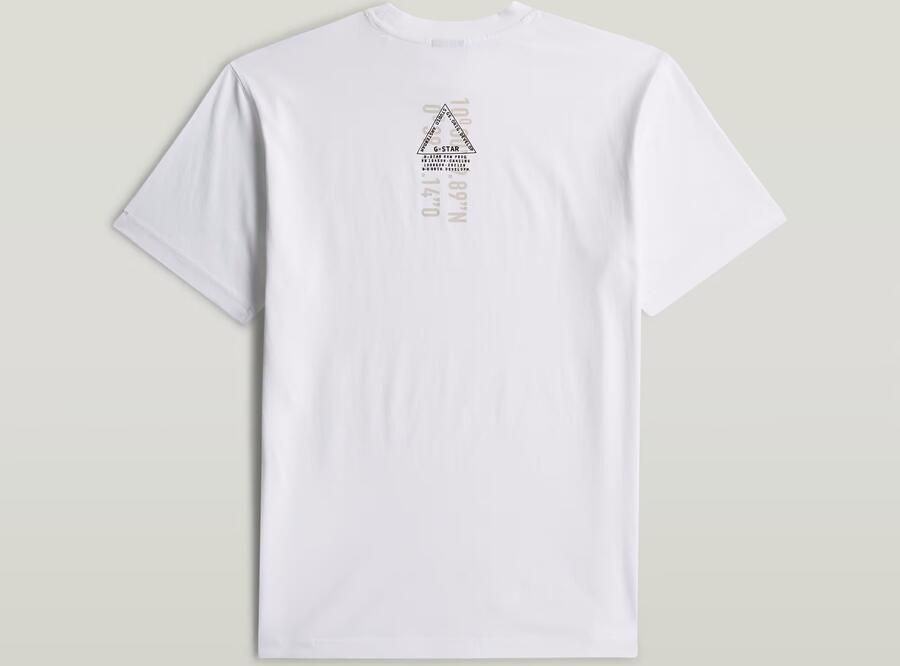 G-Star RAW Layered Back Graphic T-Shirt Wit Heren - Foto 7