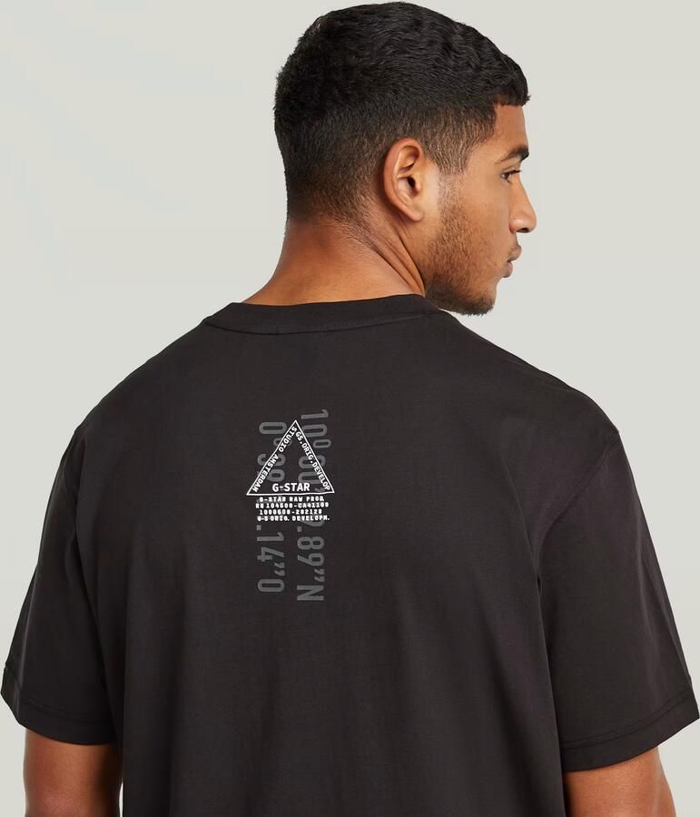 G-Star RAW Layered Back Graphic T-Shirt Zwart Heren