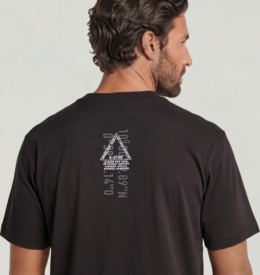G-Star RAW Layered Back Graphic T-Shirt Zwart Heren - Foto 3