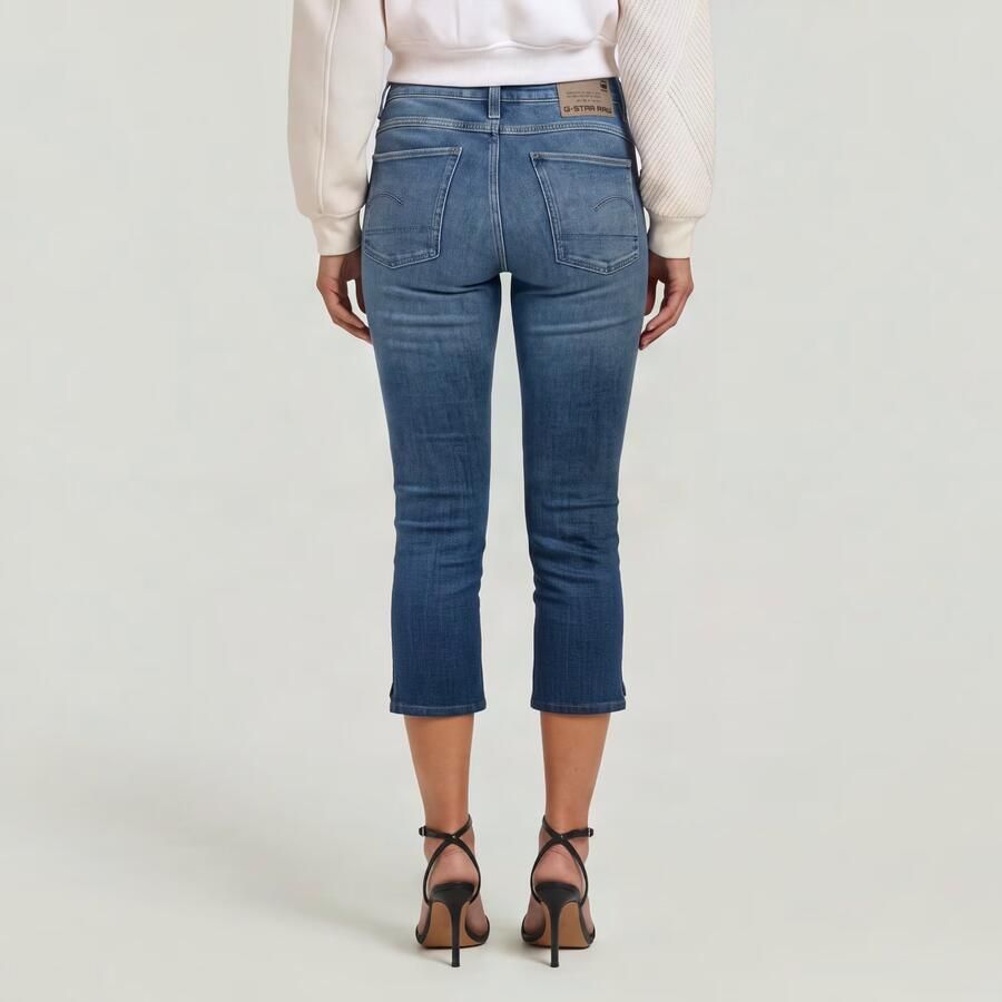G-Star RAW Lhana Capri Shorts Midden blauw Dames - Foto 2
