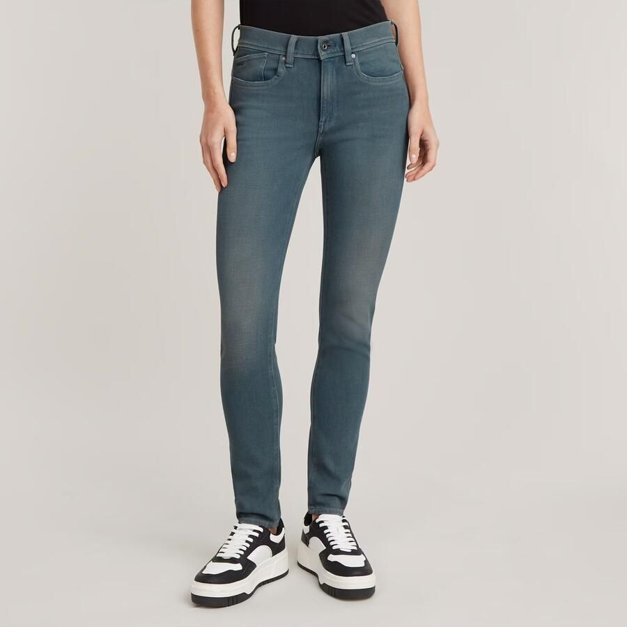 G-Star RAW Lhana High Super Skinny Jeans Donkerblauw Dames