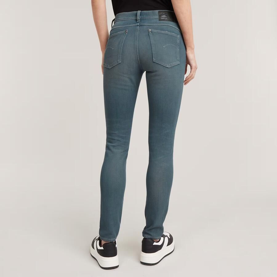 G-Star RAW Lhana High Super Skinny Jeans Donkerblauw Dames - Foto 2