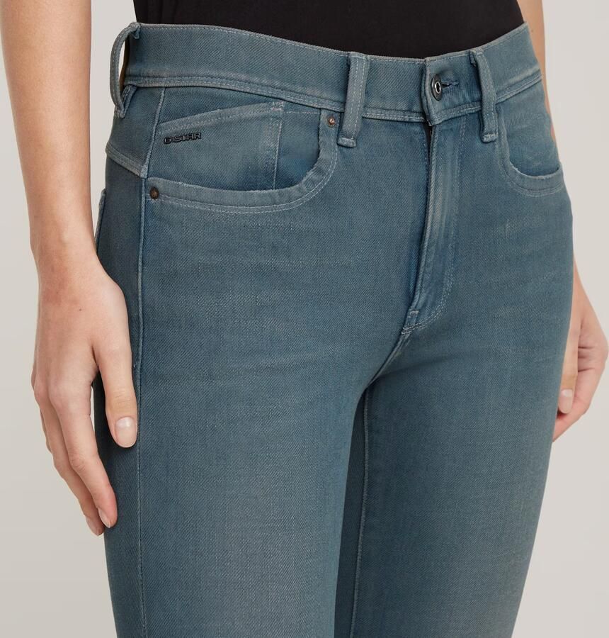 G-Star RAW Lhana High Super Skinny Jeans Donkerblauw Dames - Foto 6