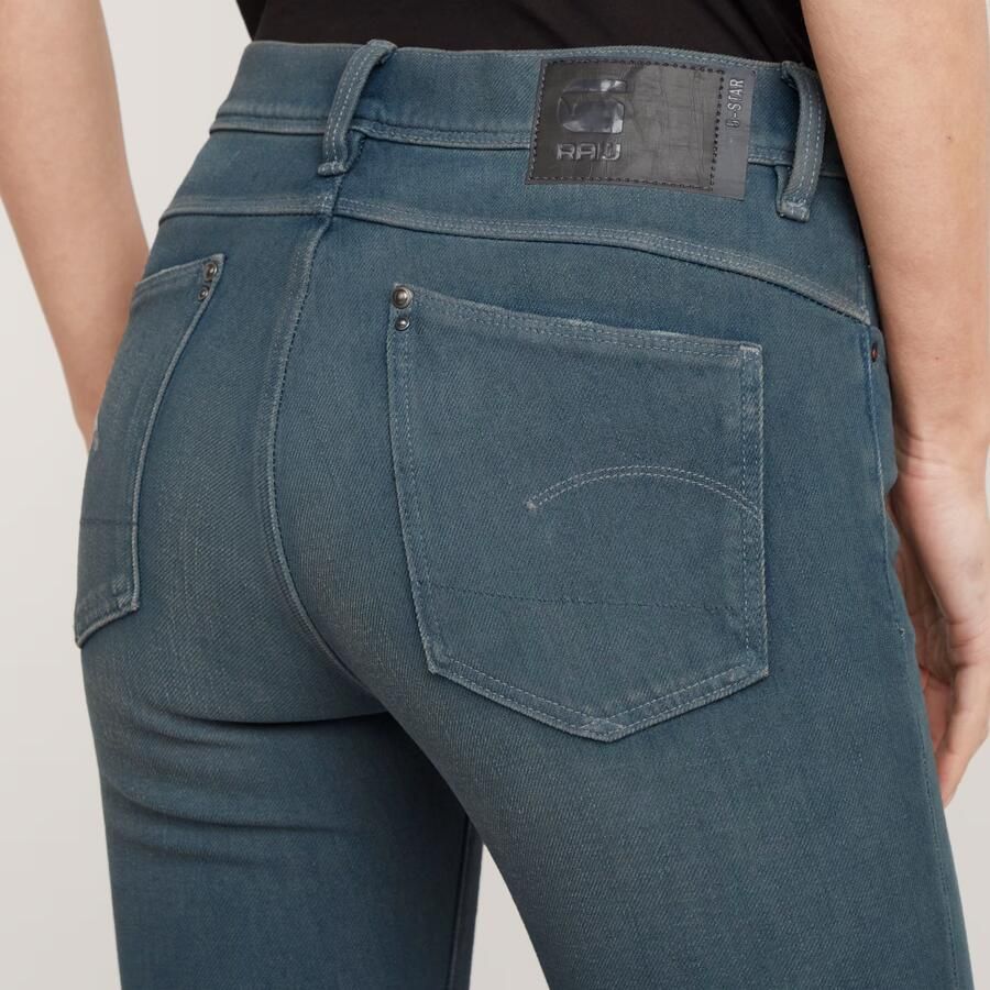 G-Star RAW Lhana High Super Skinny Jeans Donkerblauw Dames - Foto 4