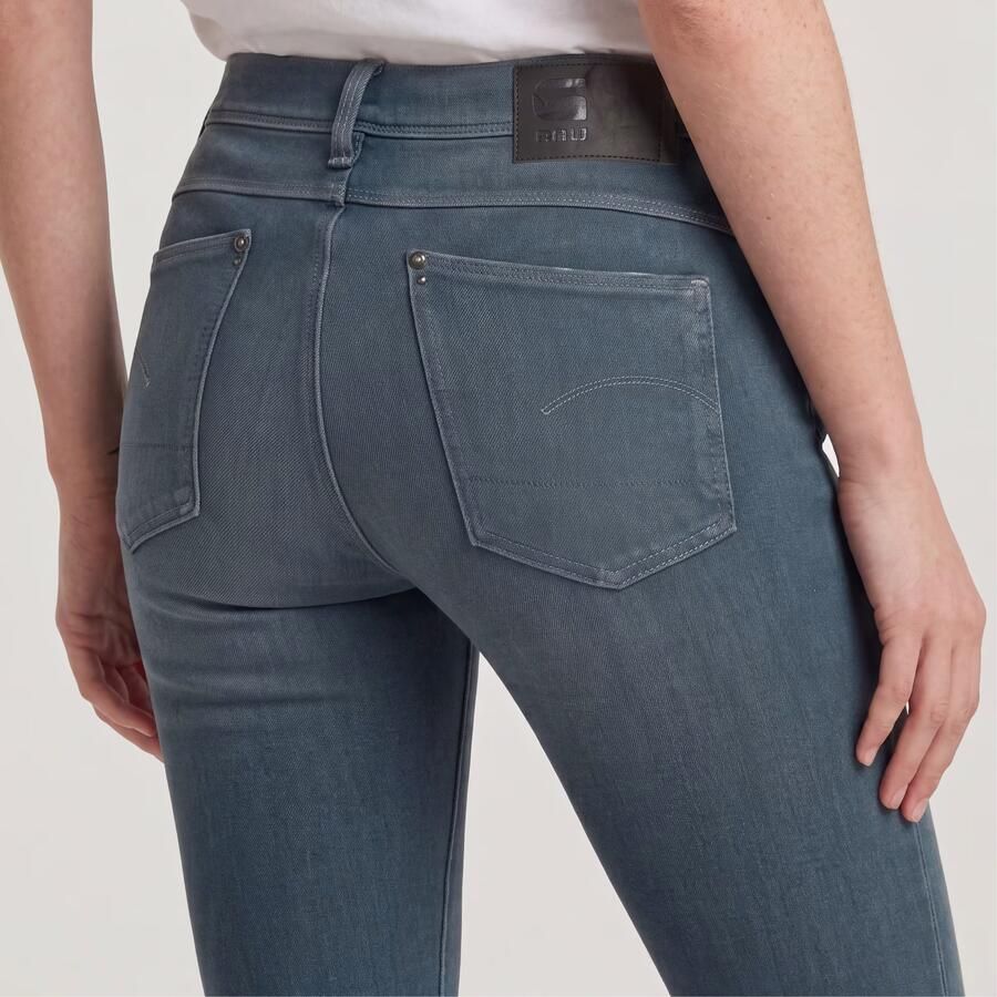 G-Star RAW Lhana High Super Skinny Jeans Donkerblauw Dames - Foto 3