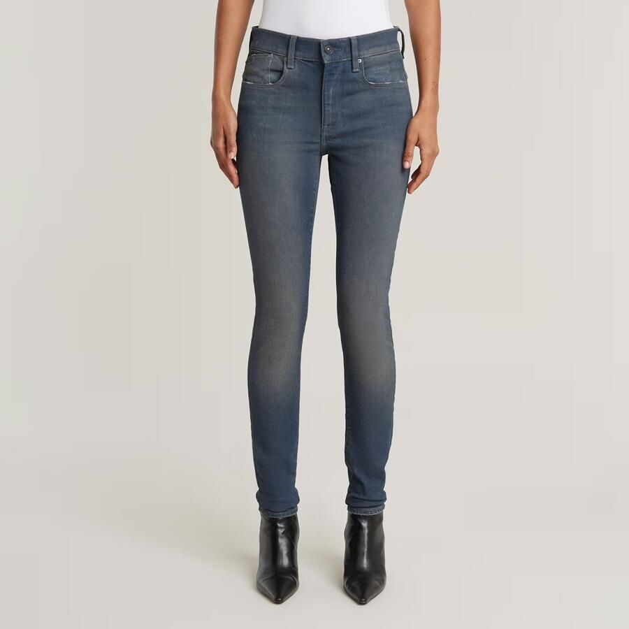 G-Star RAW Lhana Skinny Jeans Donkerblauw Dames - Foto 7