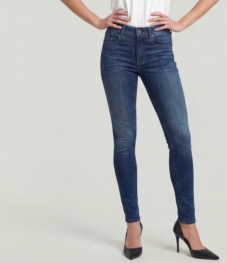 G-Star RAW Lhana Skinny Jeans Donkerblauw Dames - Foto 5