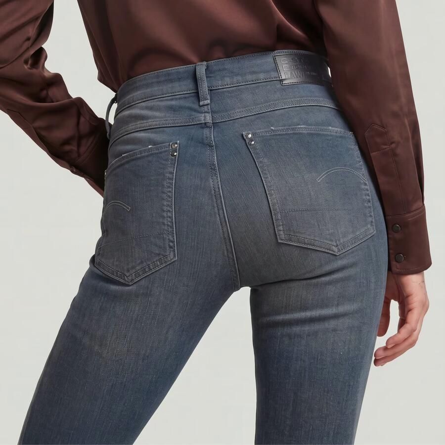 G-Star RAW Lhana Skinny Jeans Donkerblauw Dames - Foto 4