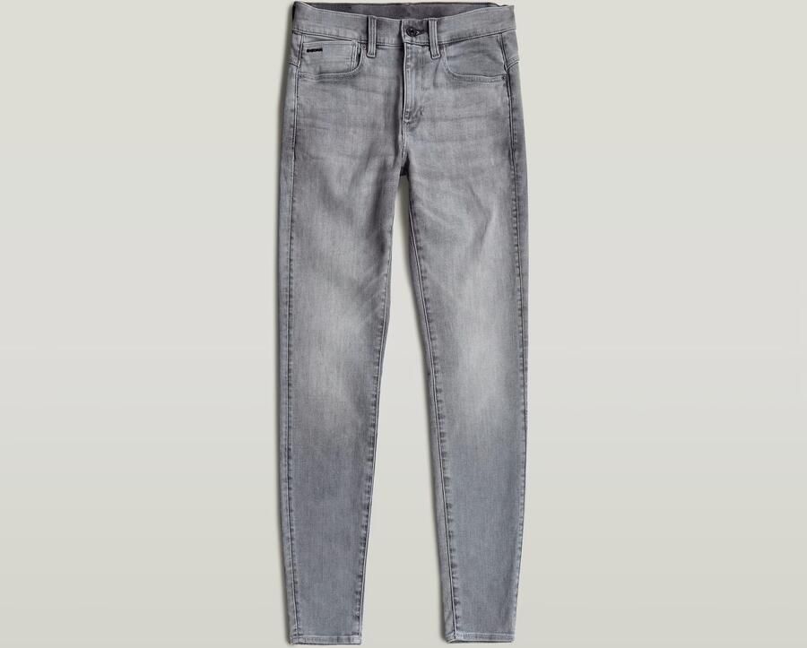 G-Star RAW Lhana Skinny high waist skinny jeans met biologisch katoen un faded glacier grey - Foto 8