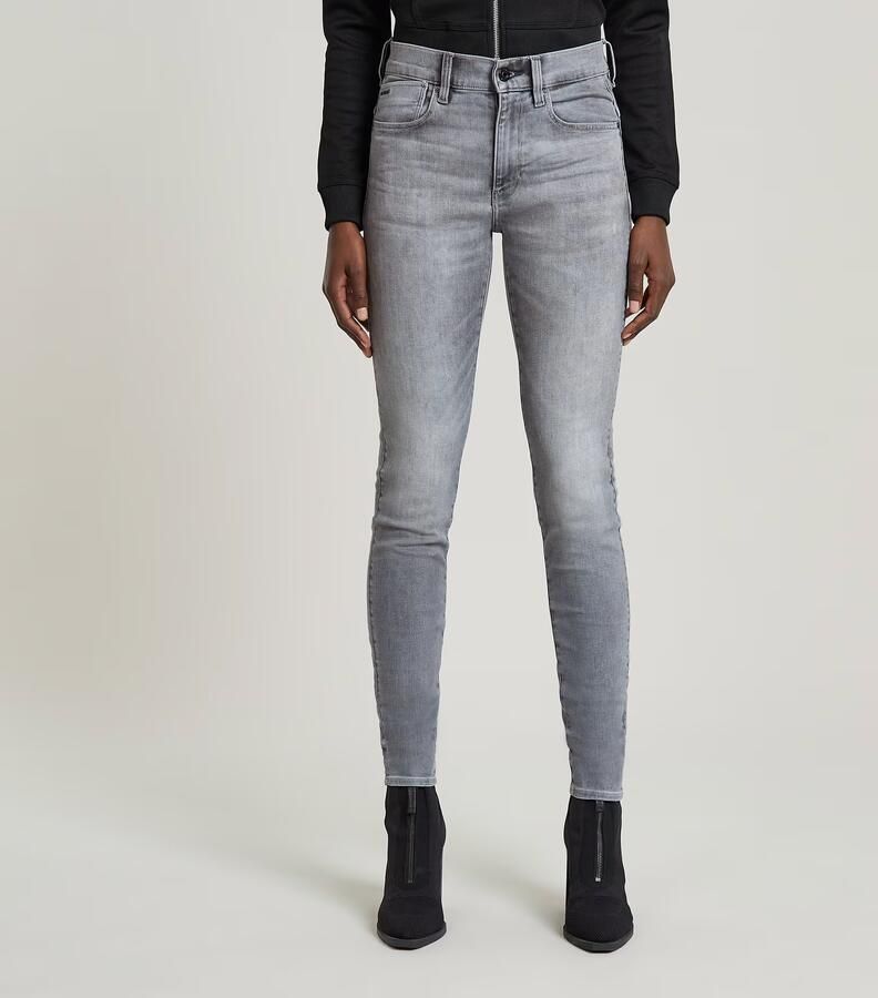 G-Star RAW Lhana Skinny high waist skinny jeans met biologisch katoen un faded glacier grey - Foto 7